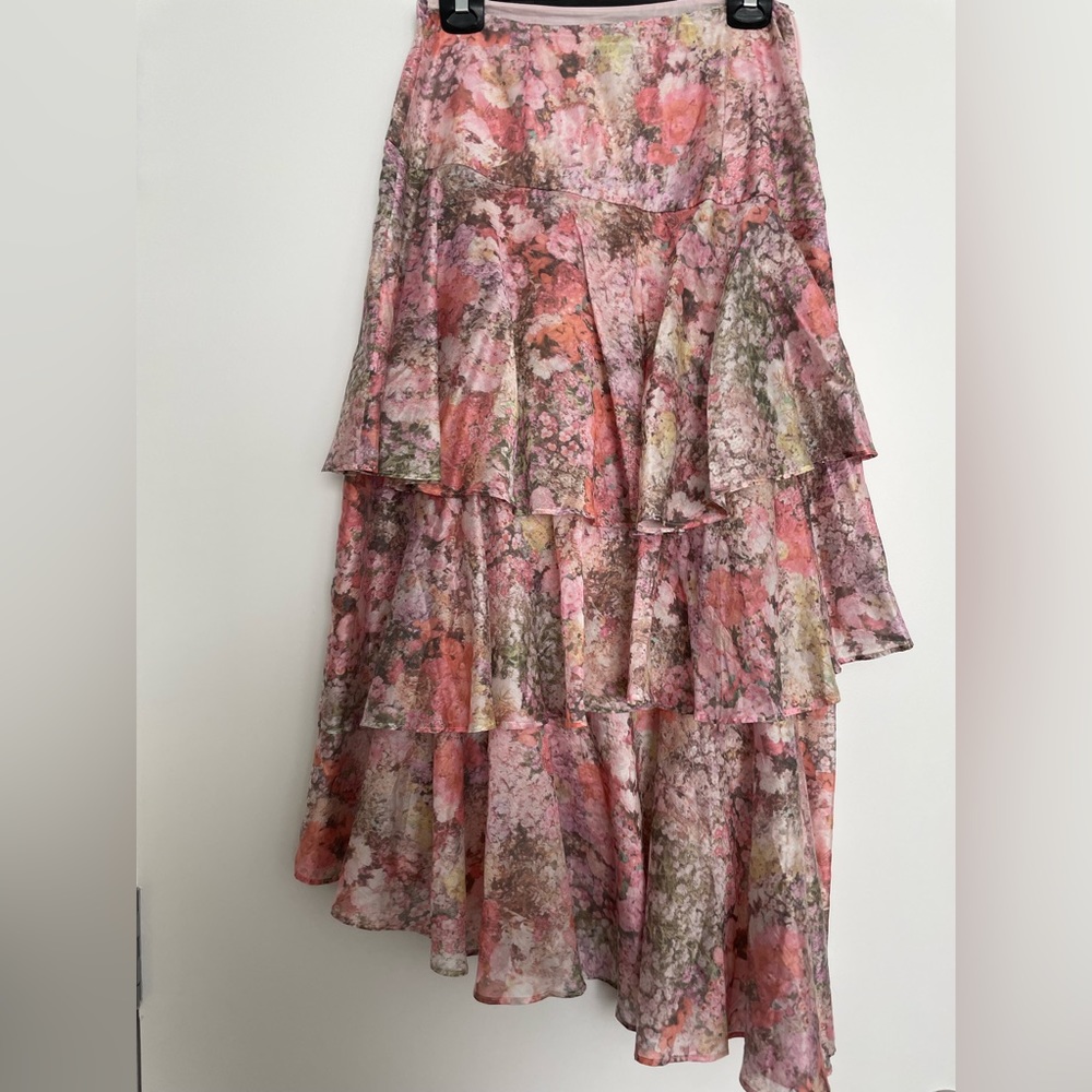 &Otherstories Ruffled Floral Skirt Size US6